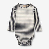 Wheat Main Body L/S Berti Body 9432 navy rib stripe