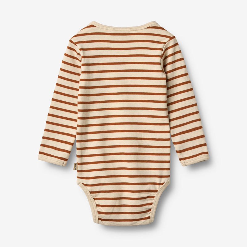 Wheat Main Body L/S Berti Body 9447 warm caramel stripe