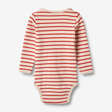 Wheat Main Body L/S Berti | Baby Underwear/Bodies 2078 red stripe
