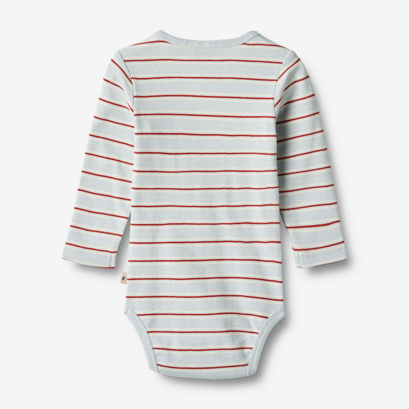 Wheat Main Body L/S Freddie Underwear/Bodies 4031 light blue stripe