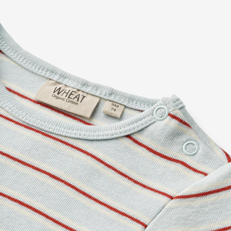 Wheat Main Body L/S Freddie Underwear/Bodies 4031 light blue stripe