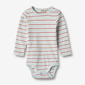 Wheat Main Body L/S Freddie Underwear/Bodies 4031 light blue stripe
