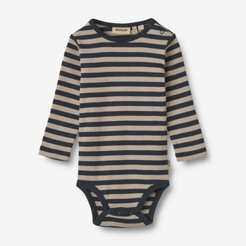 Wheat Main Body L/S Freddie Underwear/Bodies 1433 navy stripe