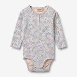 Wheat Main Body L/S Liv Body 2528 powder blue flowers