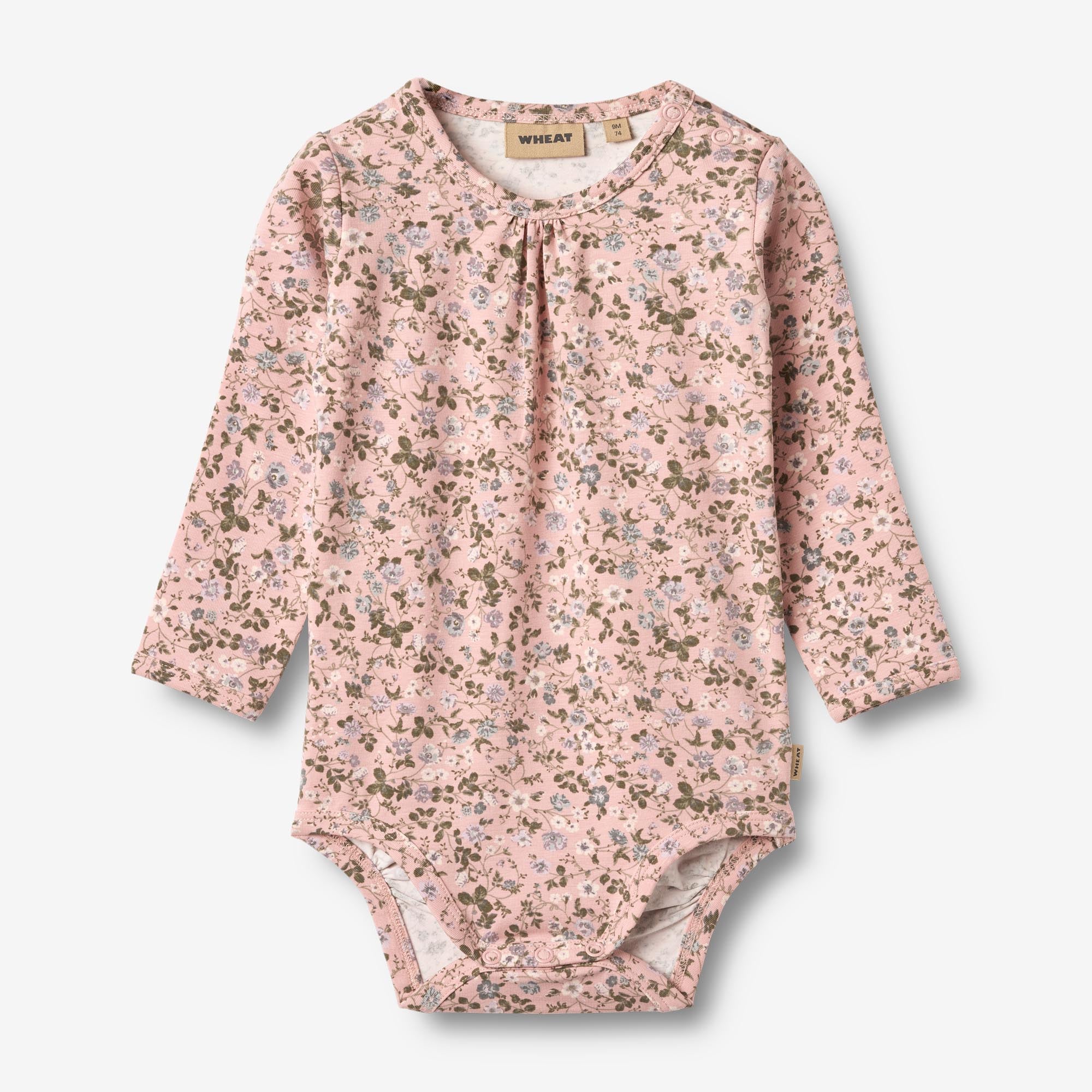 Body L/S Liv - rose powder flowers – Wheat.co.uk