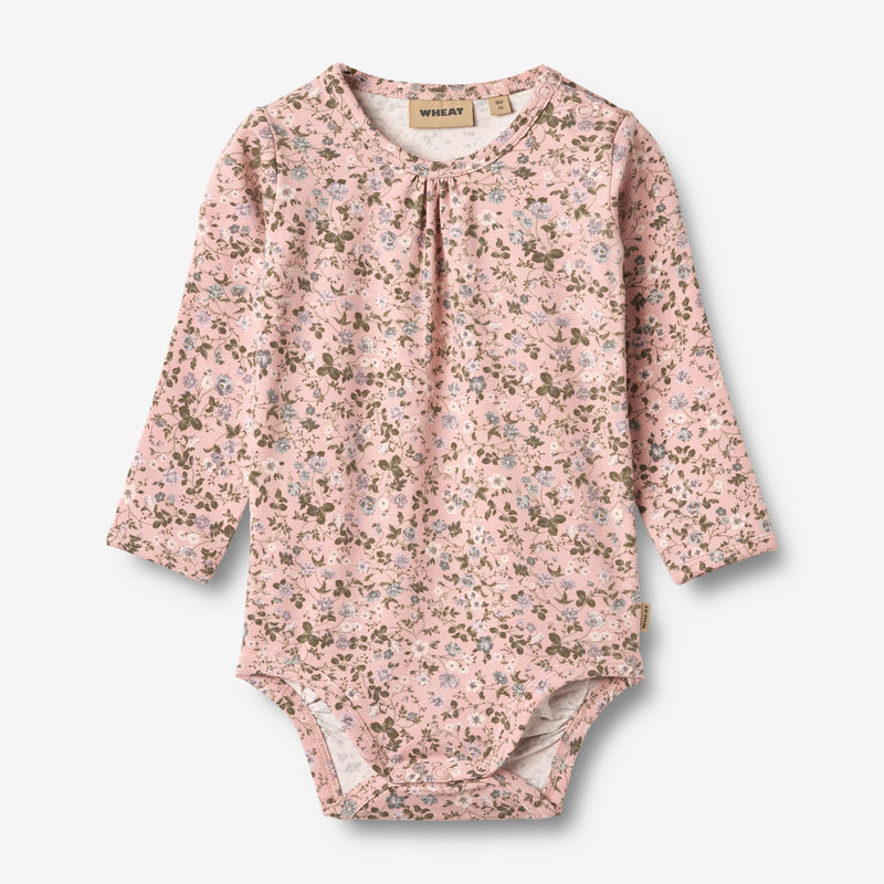 Wheat Main Body L/S Liv Underwear/Bodies 9536 rose powder flowers