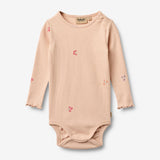 Wheat Main Body L/S Rie Body 2475 rose flowers