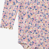 Wheat Main Body L/S Rie Body 9649 pink blue flowers