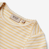 Wheat Main Body L/S Rie Underwear/Bodies 5002 pale apricot stripe