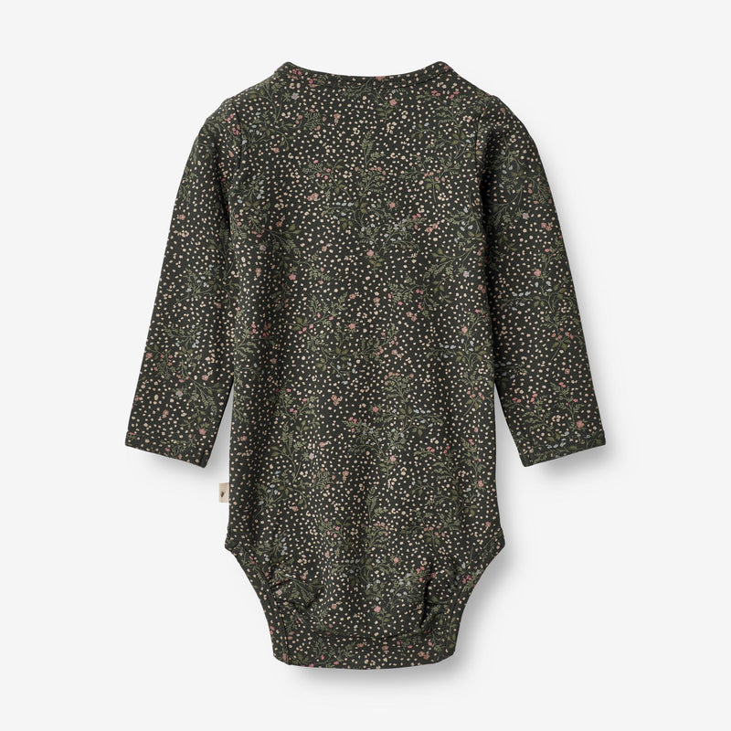 Wheat Main Body Liv | Baby Underwear/Bodies 0028 black coal small flowers