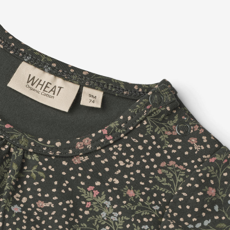 Wheat Main Body Liv | Baby Underwear/Bodies 0028 black coal small flowers