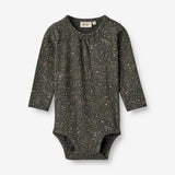 Wheat Main Body Liv | Baby Underwear/Bodies 0028 black coal small flowers