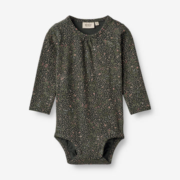Wheat Main Body Liv | Baby Underwear/Bodies 0028 black coal small flowers