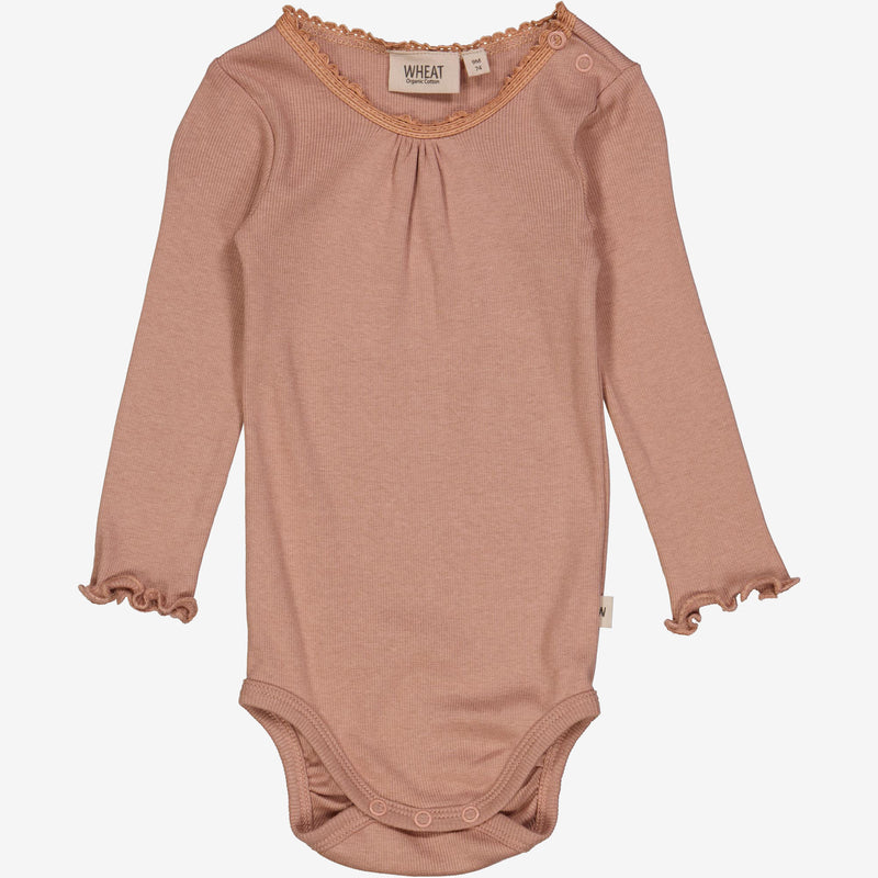 Wheat Main Body Rib Lace LS Underwear/Bodies 2031 rose dawn
