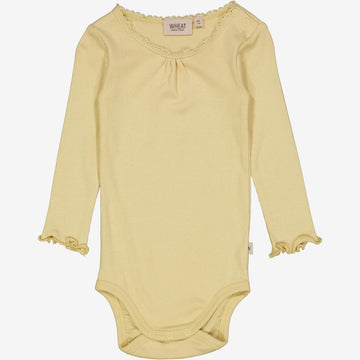 Wheat Main Body Rib Lace LS Underwear/Bodies 5106 yellow dream