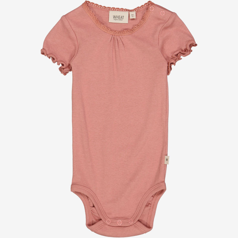 Wheat Main Body Rib Lace SS Underwear/Bodies 2021 old rose