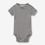 Wheat Main Body S/S Edvald Body 9432 navy rib stripe