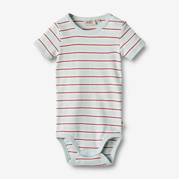 Wheat Main Body S/S Edvald Underwear/Bodies 4031 light blue stripe