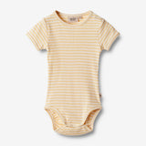 Wheat Main Body S/S Elisa Underwear/Bodies 5002 pale apricot stripe