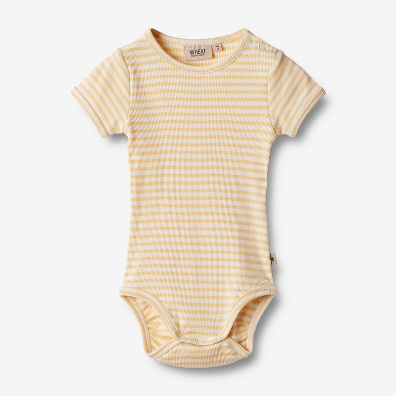 Wheat Main Body S/S Elisa Underwear/Bodies 5002 pale apricot stripe