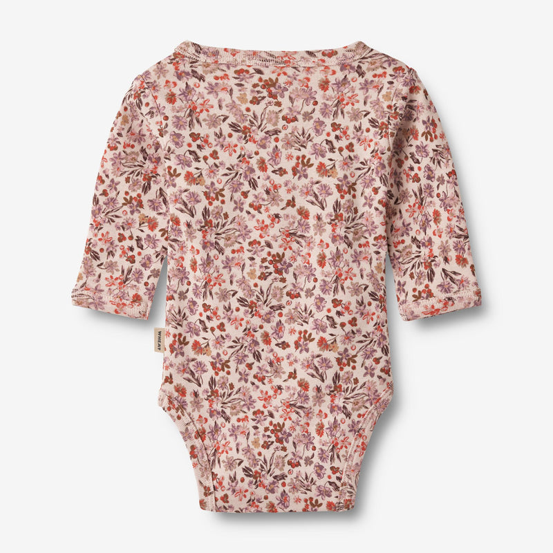 Wheat Main Body Wraparound L/S Chia Underwear/Bodies 1169 pale rose flowers