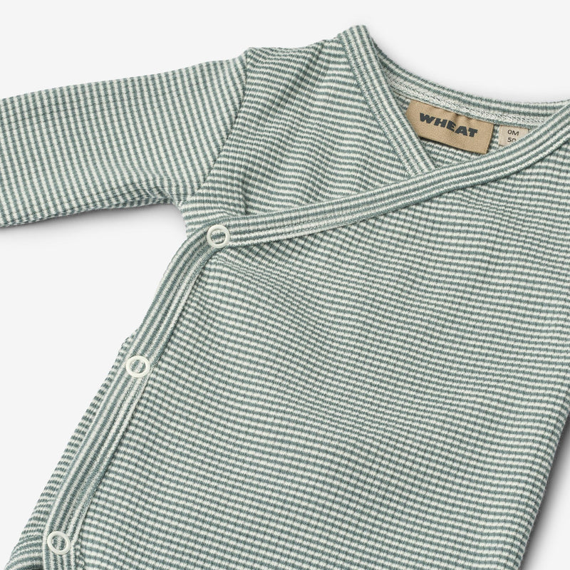 Wheat Main Body Wraparound L/S Pil Underwear/Bodies 9442 stormy sea stripe