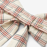 Wheat Main Bow Waist Sonja Acc 9068 eggshell check