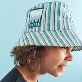 Wheat Main Bucket Hat Tilo Badge Accessory 9630 aqua stripe