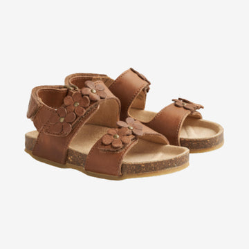 Wheat Footwear Clare Flower Sandal Sandals 9002 cognac