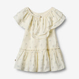 Wheat Main Dress Bitten Dress 1481 blue flowers