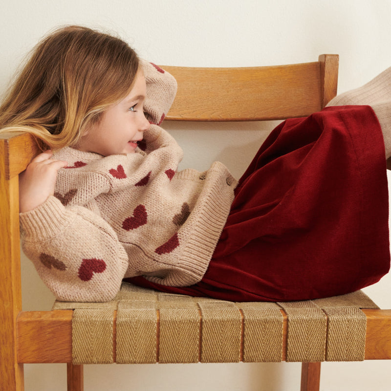 Wheat Main Dress Corduroy Thelma Dresses 2080 cherry red