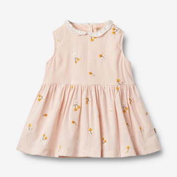 Wheat Main Dress Elma Dress 9435 powder yellow cherries