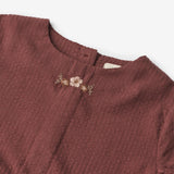 Wheat Main Dress Gunvor Embroidery Dresses 2118 aubergine