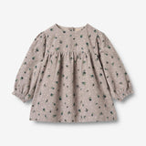 Wheat Main Dress L/S Elvira Dress 9553 dusty purple flower hearts
