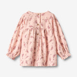 Wheat Main Dress L/S Elvira Dress 9762 dim rose flowers