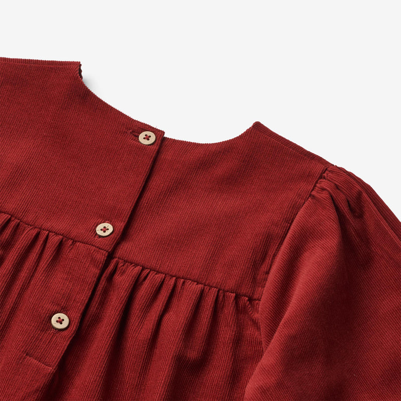 Wheat Main Dress L/S Elvira Dresses 2080 cherry red