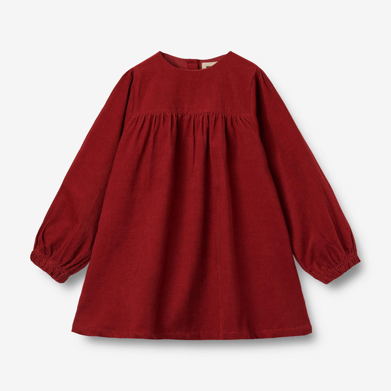 Wheat Main Dress L/S Elvira Dresses 2080 cherry red