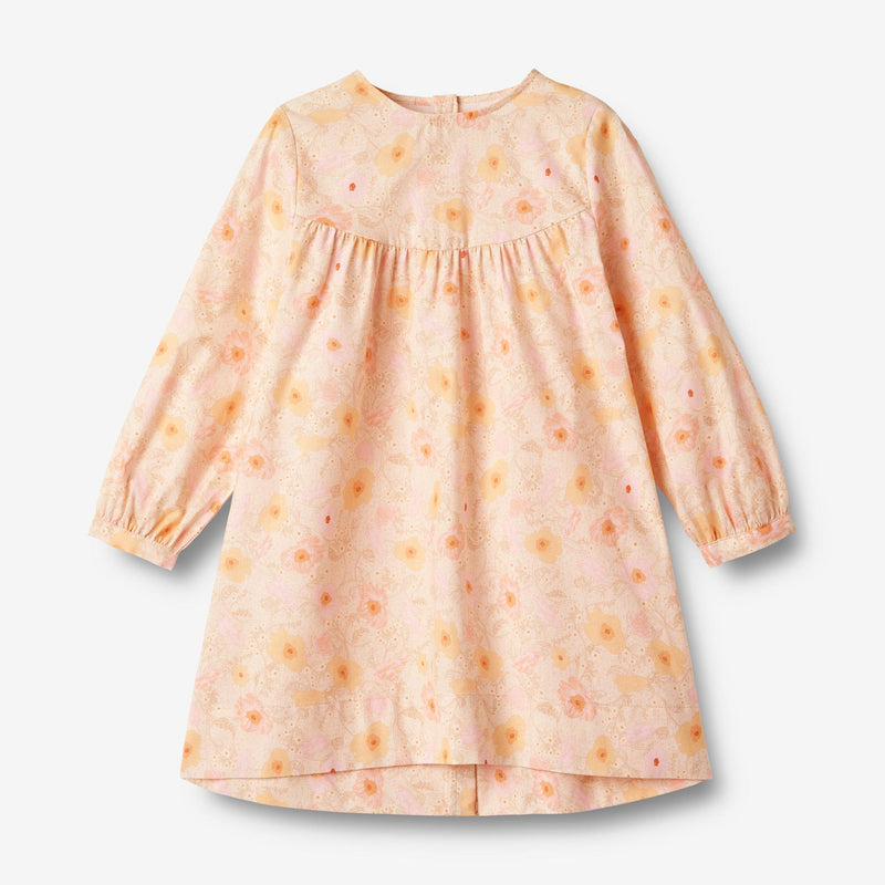 Wheat Main Dress L/S Fenja Dresses 9061 alabaster flower bobbles