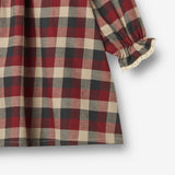 Wheat Main Dress L/S Lace Bella Dress 9588 red blue check
