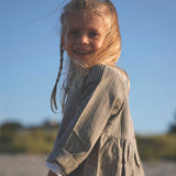 Wheat Main Dress L/S Sophie Dresses 1117 blue green stripe