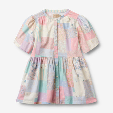 Wheat Main Dress S/S Annabell Dress 9618 patchwork flowers