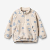 Wheat Outerwear Fleece Anorak Moon Sweatshirt 9613 white onyx jacquard