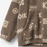Wheat Outerwear Fleece Anorak Moon Sweatshirt 9679 dry wood jacquard
