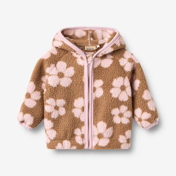 Wheat Outerwear Fleece Cardigan L/S Martinus Sweatshirt 9788 warm hazel flowers