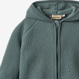 Wheat Outerwear Fleece Cardigan L/S Martinus Sweatshirt 9681 dark petroleum