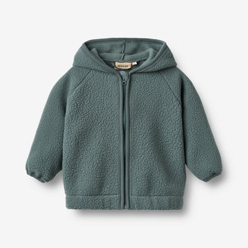 Wheat Outerwear Fleece Cardigan L/S Martinus Sweatshirt 9681 dark petroleum