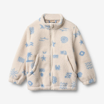 Wheat Outerwear Fleece Jacket Helge Sweatshirt 9613 white onyx jacquard