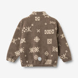Wheat Outerwear Fleece Jacket Helge Sweatshirt 9679 dry wood jacquard