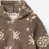 Wheat Outerwear Fleece suit Allo Outdoor Suit 9679 dry wood jacquard