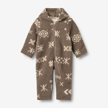 Wheat Outerwear Fleece suit Allo Outdoor Suit 9679 dry wood jacquard
